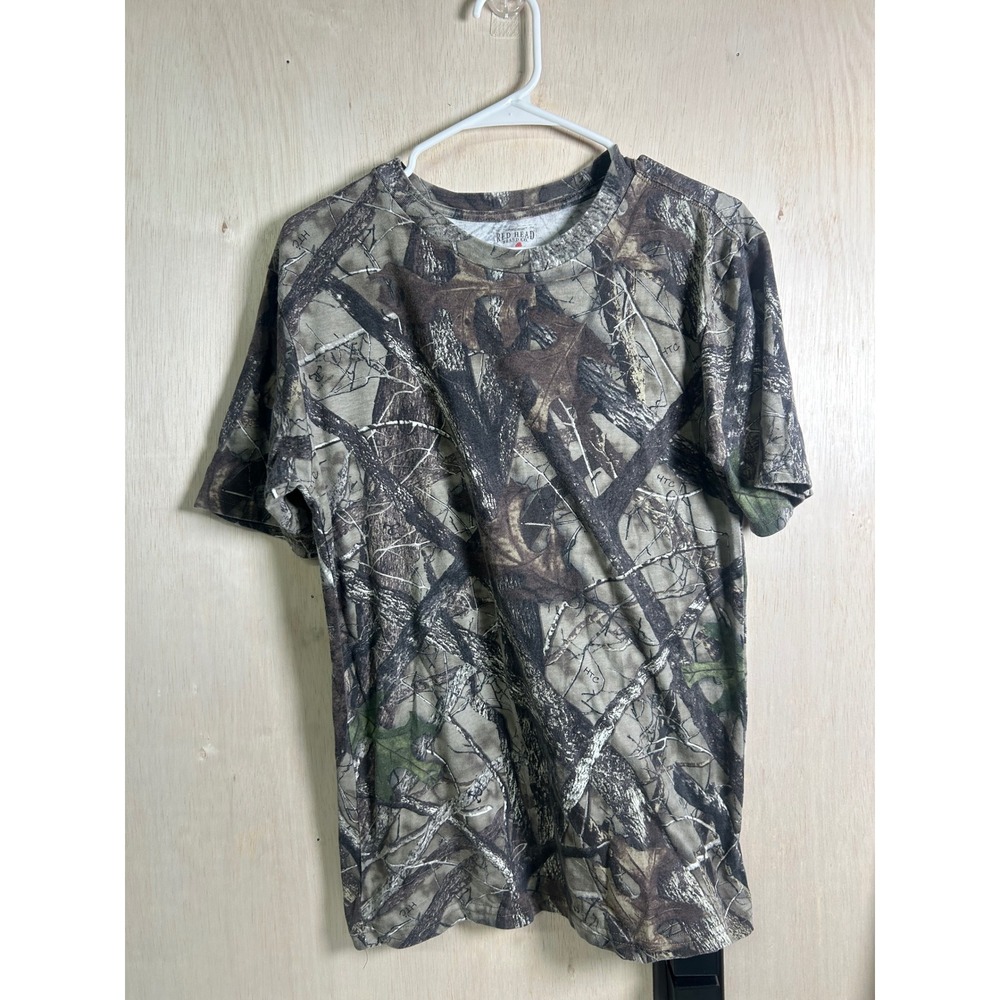 Red Head T-Shirt Mens Small Camo Excellent Short Sleeve Tactical Hunting Tee
